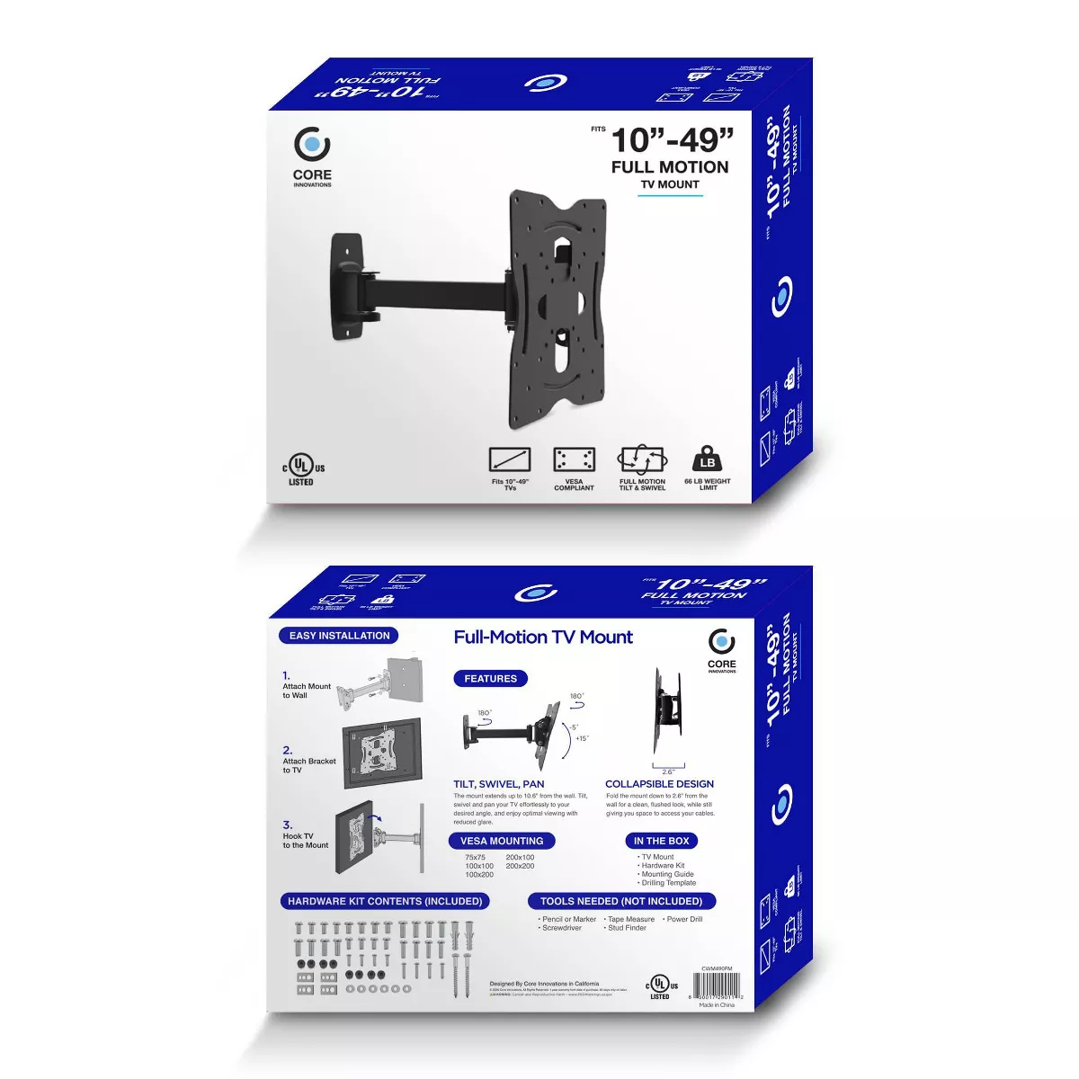 Core Innovations Full Motion TV Mount 10-49