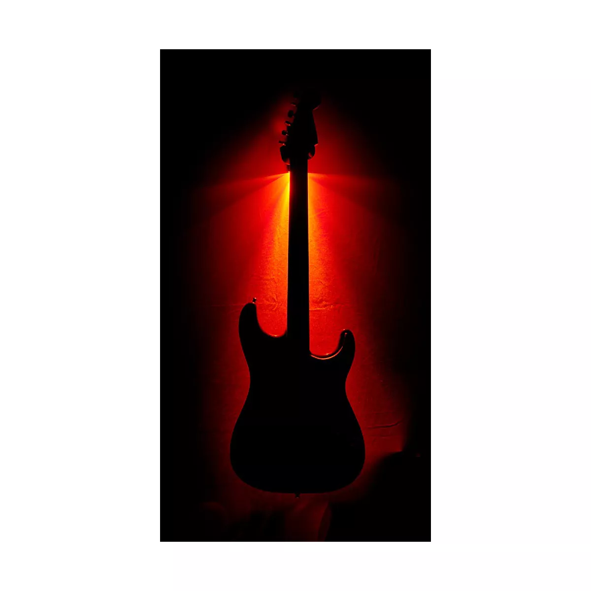 MuzicLight Guitar Wall Hanger - Red