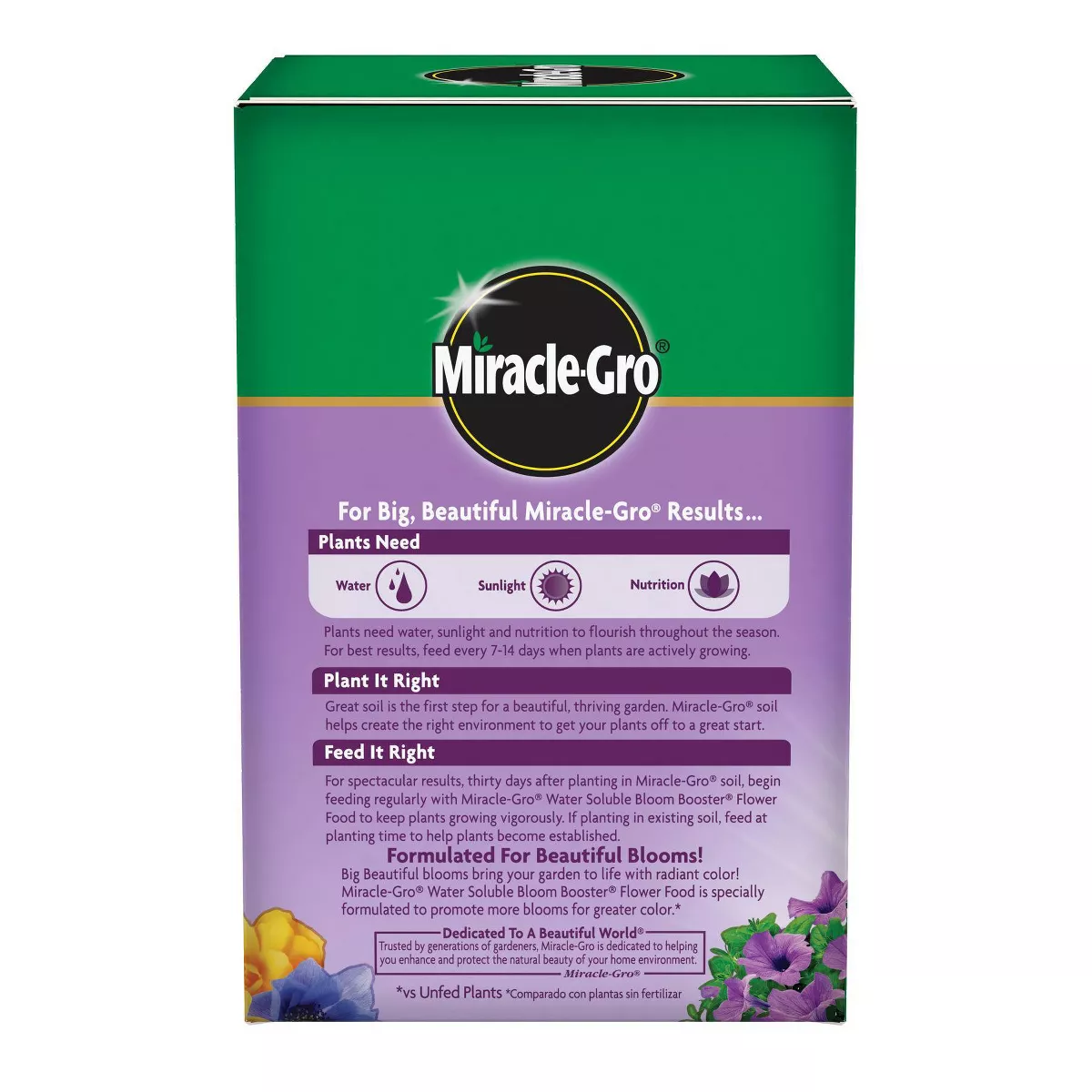 Miracle-Gro Water Soluble Bloom Booster Flower Food 1.5lb