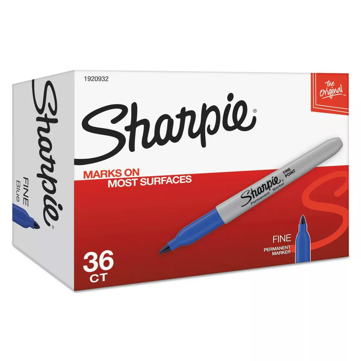 Sharpie 36pk Fine Point Permanent Marker Blue