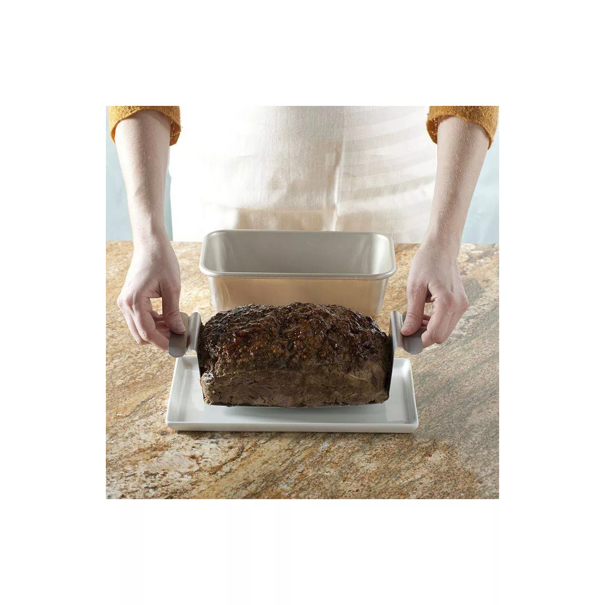 Nordic Ware Loaf Pan with Lifting Trivet