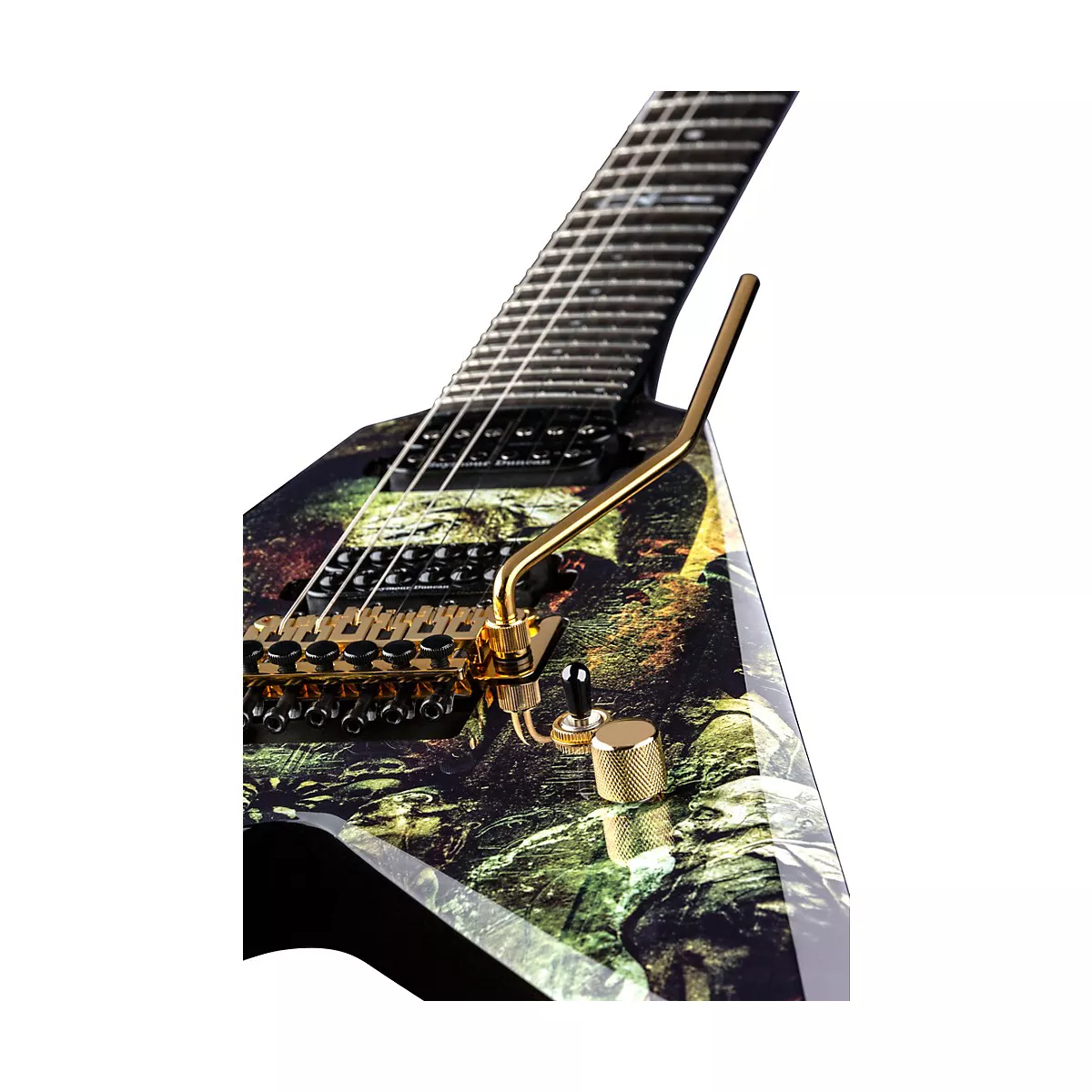 Dean Karl Sanders V with Floyd Electric Guitar Gates of Sethu Graphic