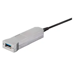Monoprice USB-A to USB-A Female 3.0 Extension Cable - 164.0 Feet - Silver | Fiber Optic - SlimRun