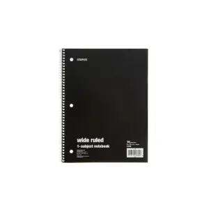 Staples 1 Subject Notebook 8
