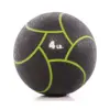 Power Systems Elite Power Textured Rubber 11 Inch Round Exercise Medicine Ball Prime Fitness Training Weight, 4 Pounds, Black/Green