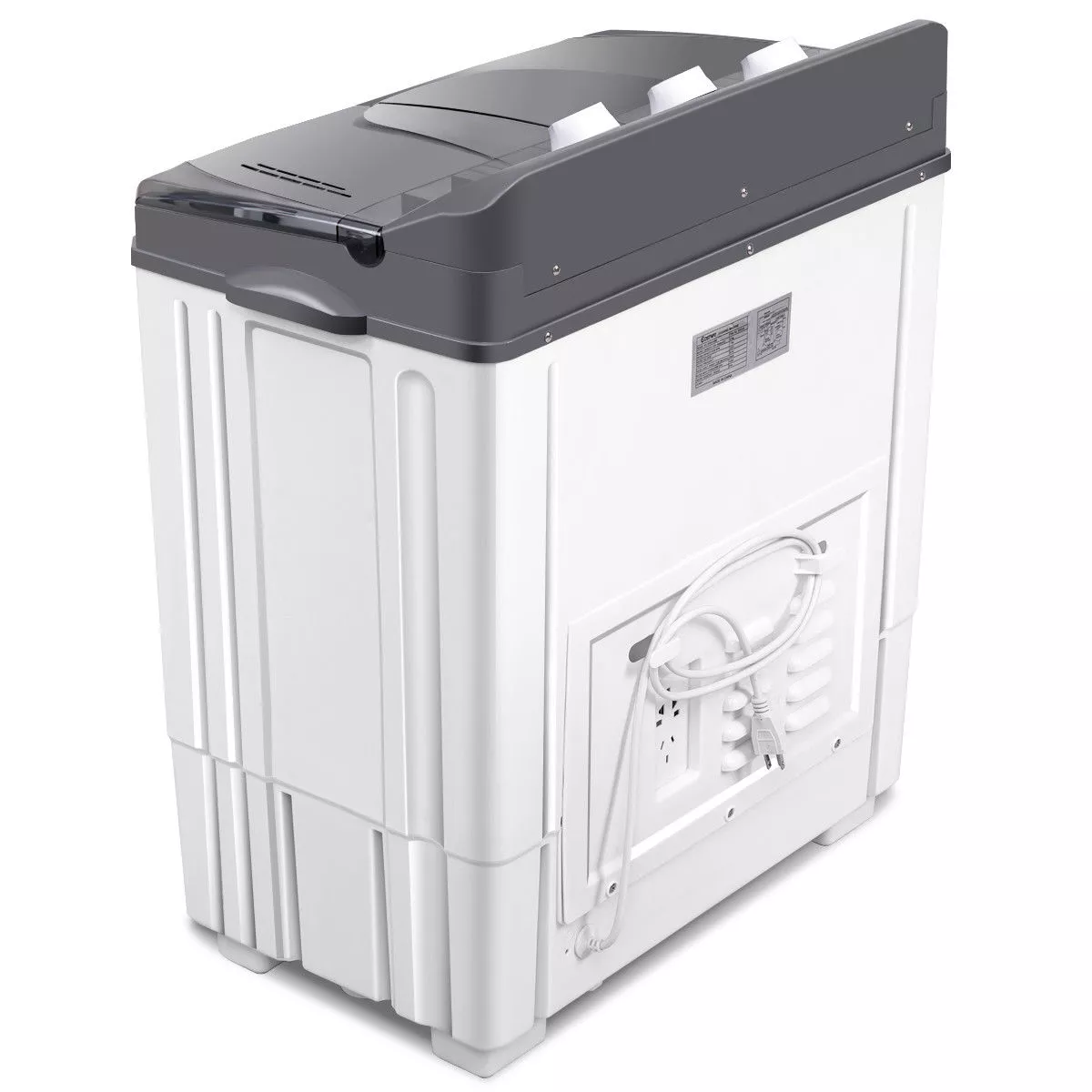 Costway Portable Mini Compact Twin Tub 20Lbs Total Washing Machine Washer Spain spinner