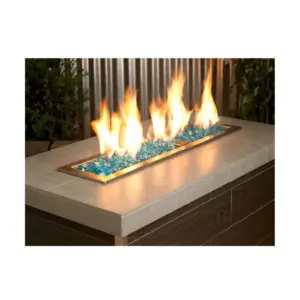 American Fire Glass 10 Pound Jar 1/2 Inch Reflective Fire Glass, Azuria Blue