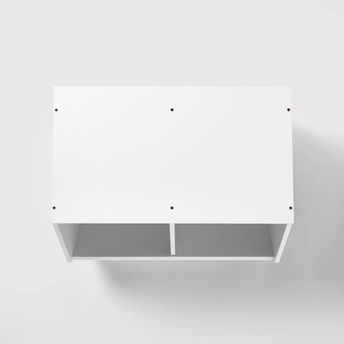 Stackable Laminate 2-Compartment Bin White - Pillowfort™