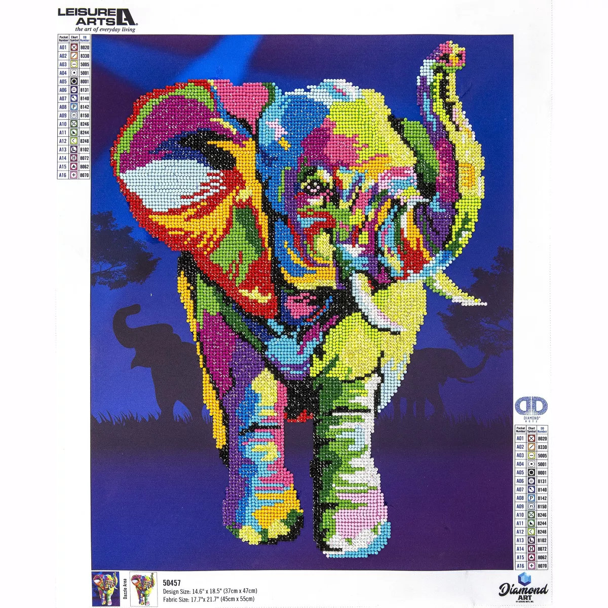 Leisure Arts Diamond Art Advanced Kit 14.6