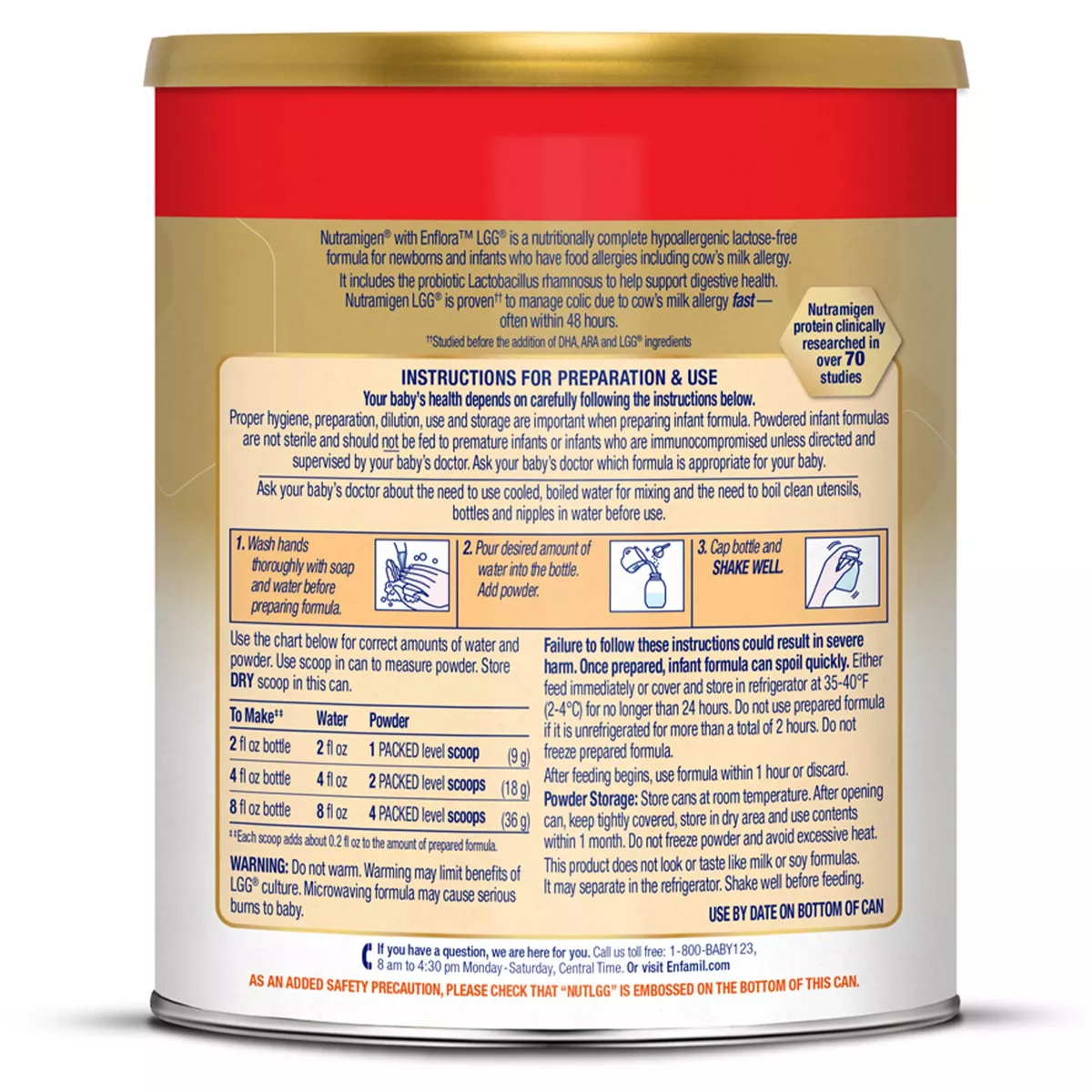 Enfamil Nutramigen with Enflora LGG Hypoallergenic Formula Powder - 27.8oz