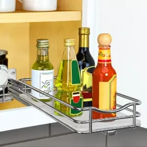Lynk Professional Slide Out Spice Rack Upper Cabinet Organizer- 4