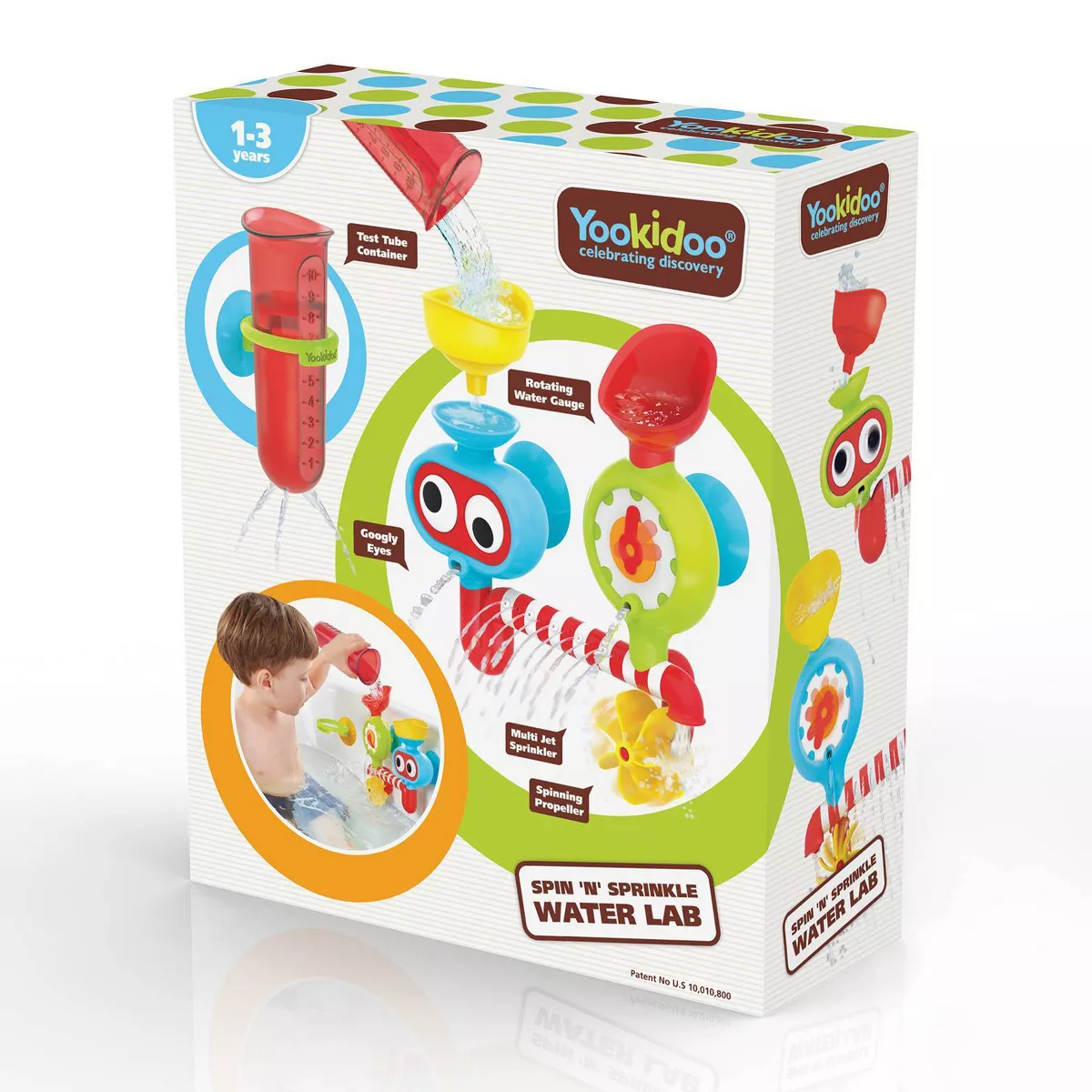 Yookidoo Spin 'N' Sprinkle Water Lab Bath Toy
