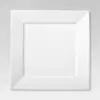 Square Rim Dinner Plate 10.2"x10.2" Set of 4 - White - Threshold™