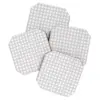 Allyson Johnson Gray Check Set of 4 Coasters - Deny Designs
