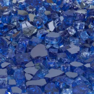 Sapphire Blue Reflective Fire Glass - Fire Sense