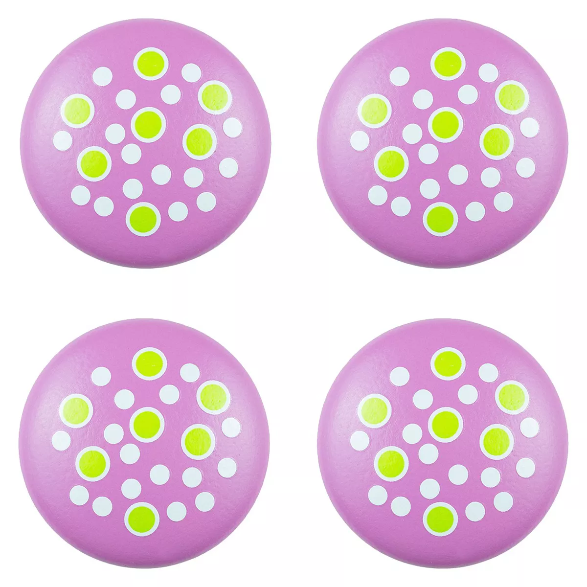 Sumner Street Home Hardware 4pc Polka Dot Painted Knob Purple