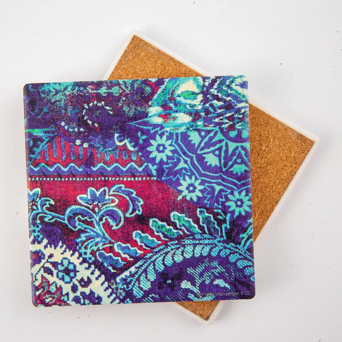 Thirstystone Floral Lake 4 Piece Occasions Coaster Set