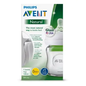 Philips Avent Natural Glass Baby Bottle - 4oz