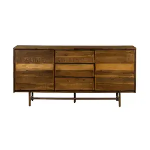 Superb Rustic Oak Buffet Cabinet Brown - Armen Living