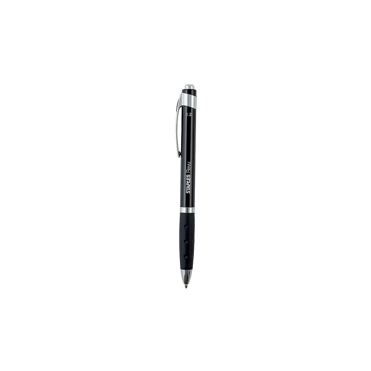 Staples REVU RETR BP PEN 1.2 BLK 12PK 2496311