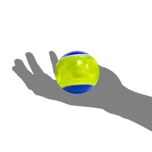 NERF TPR Blaze LED Tennis Ball Dog Toy - Green - 3.25