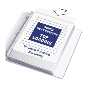 C-Line Super Heavyweight Polypropylene Sheet Protector Clear 2