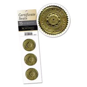 SOUTHWORTH CO. Gold Certificate Seals