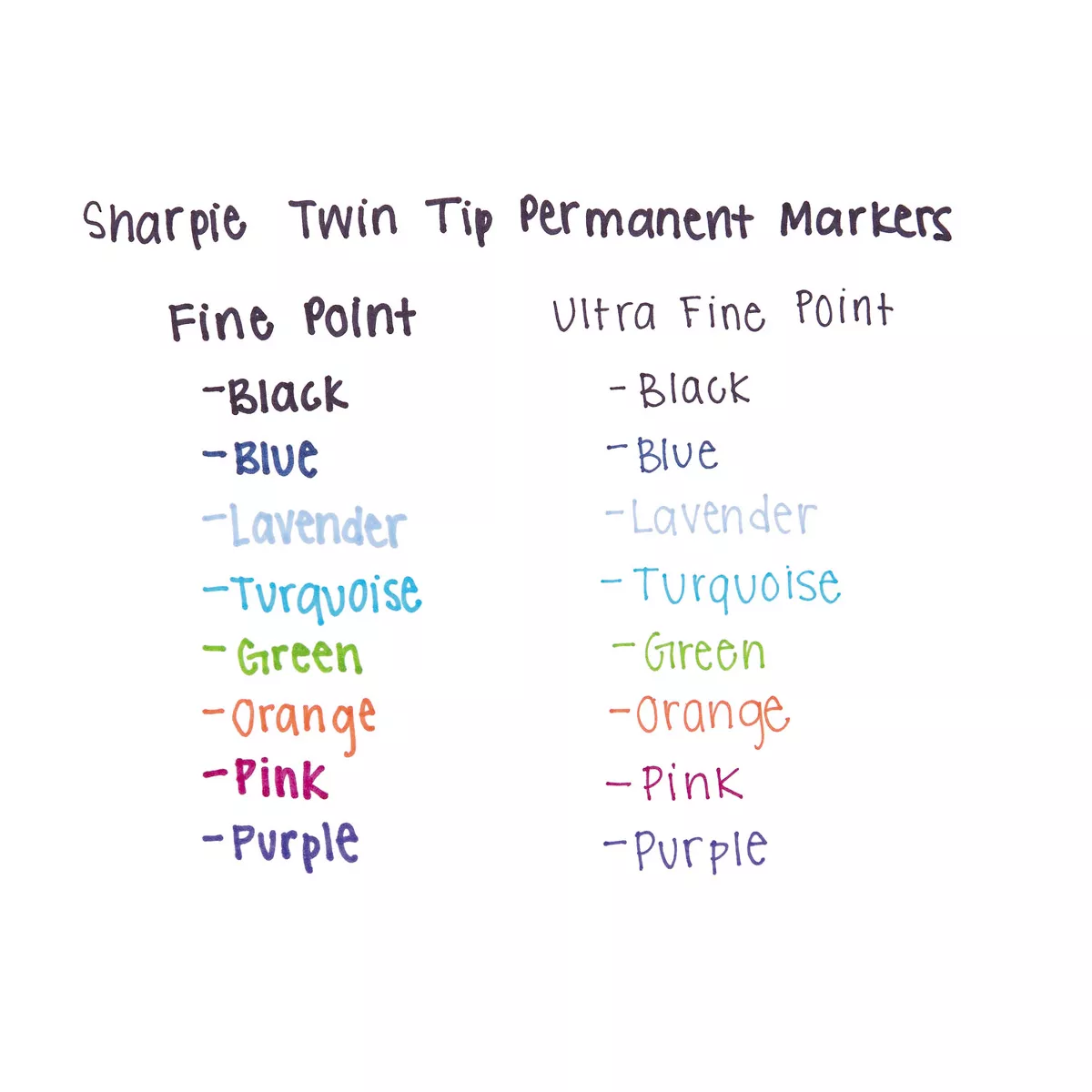 Sharpie Twin-Tip Permanent Marker Fine/Ultra Fine Point Red 32002