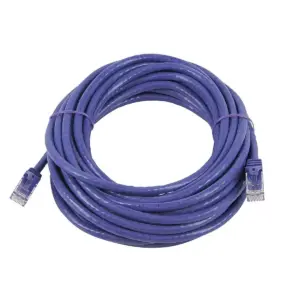Monoprice Cat5e Ethernet Patch Cable - 25 Feet - Purple | Network Internet Cord - Snagless RJ45, Stranded, 350Mhz, UTP, Pure Bare Copper Wire, 24AWG -