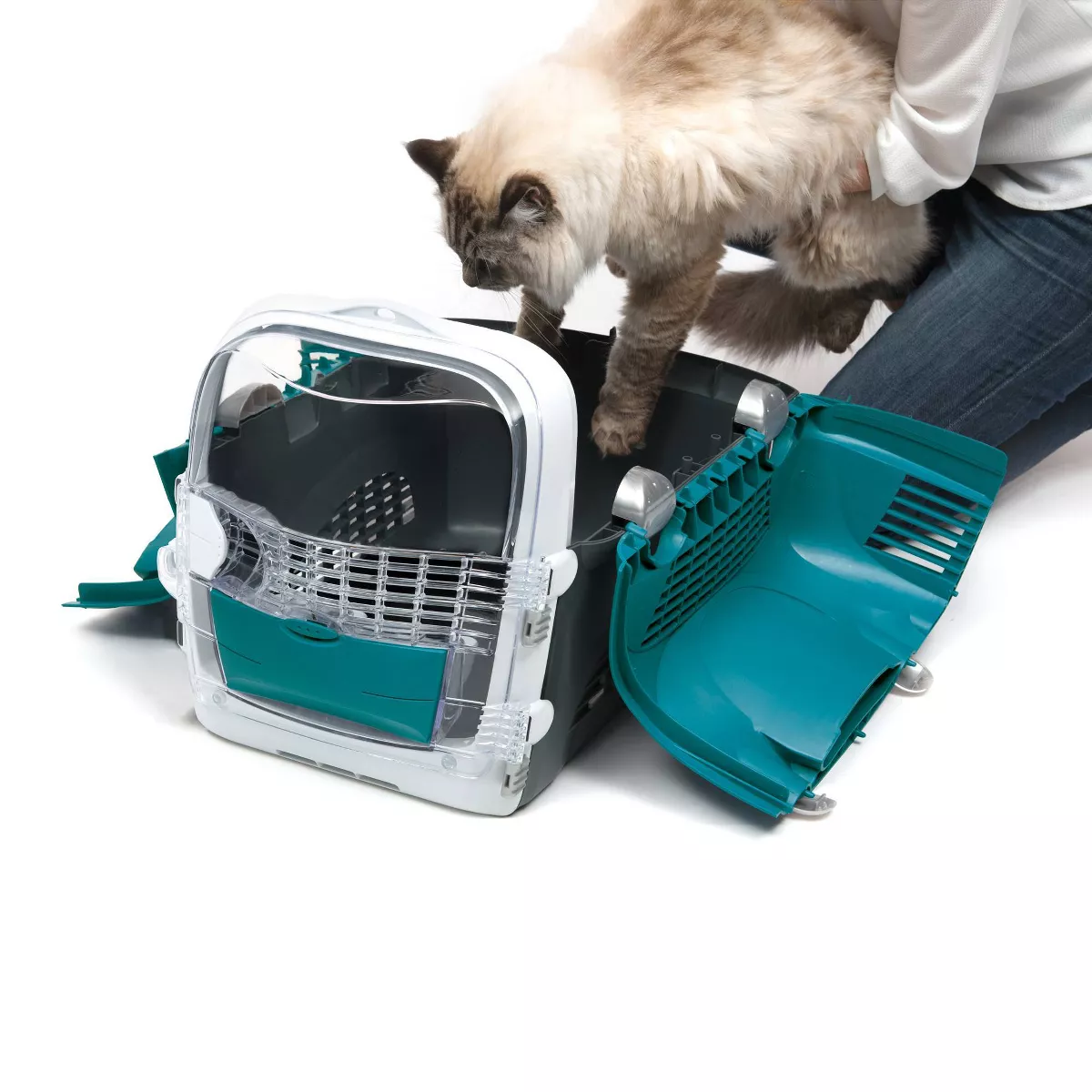 Catit Cabrio Dog and Cat Carrier - Turquoise