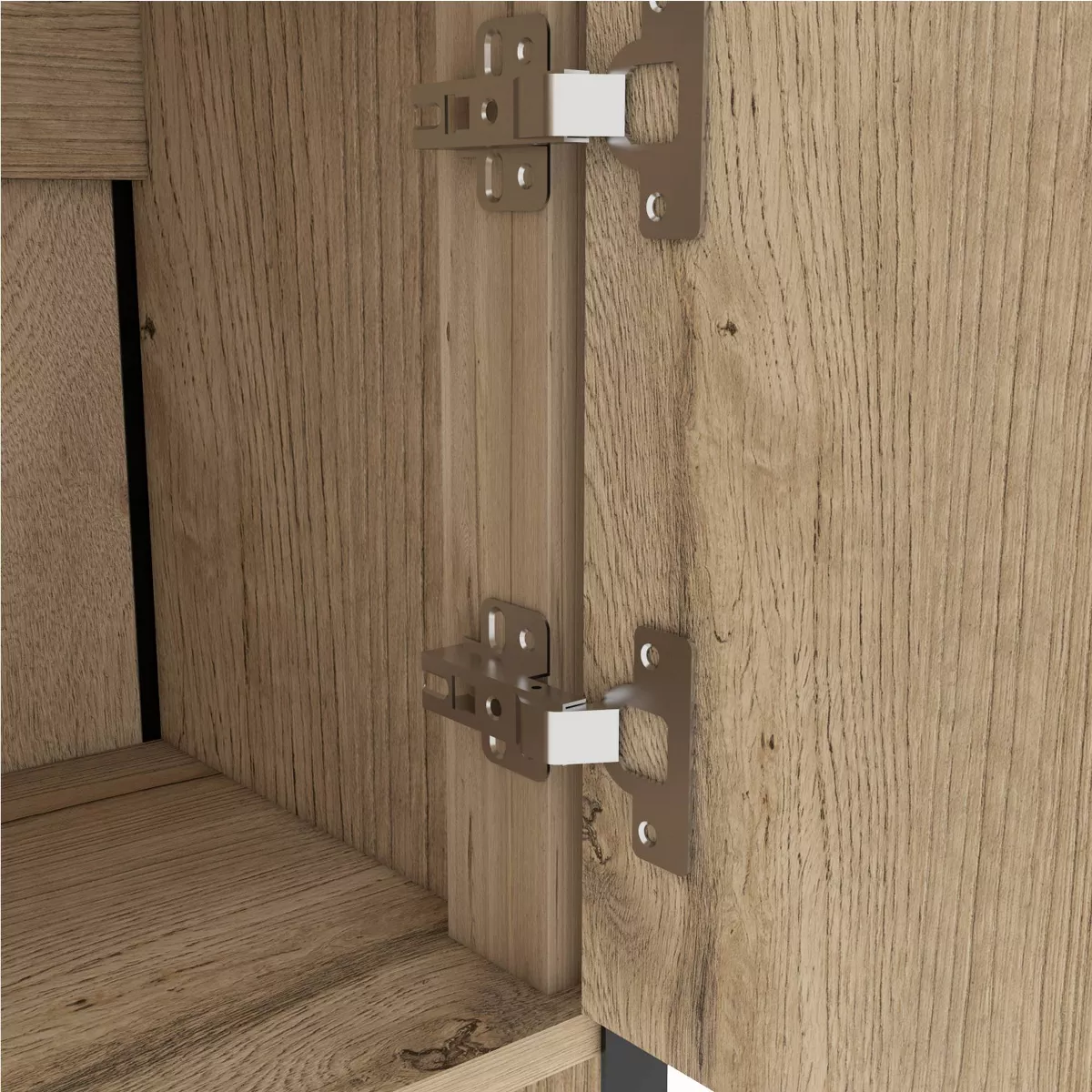 Emery High Bar Cabinet Light Wood - RST Brands