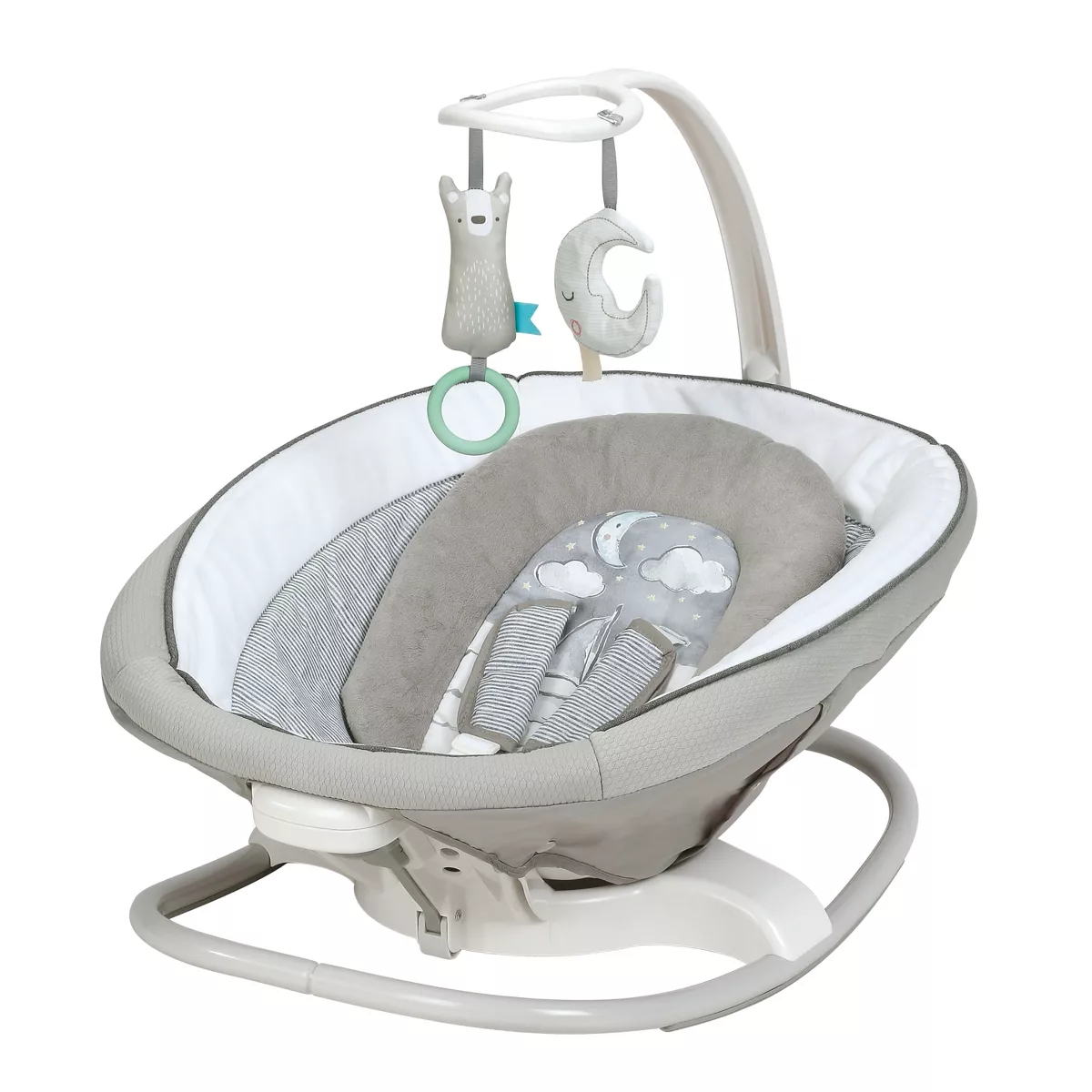 Graco Sense2Soothe Baby Swing with Cry Detection Technology in Sailor - White