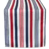72"x14" Patriotic Stripe Table Runner Blue/Red - Design Imports