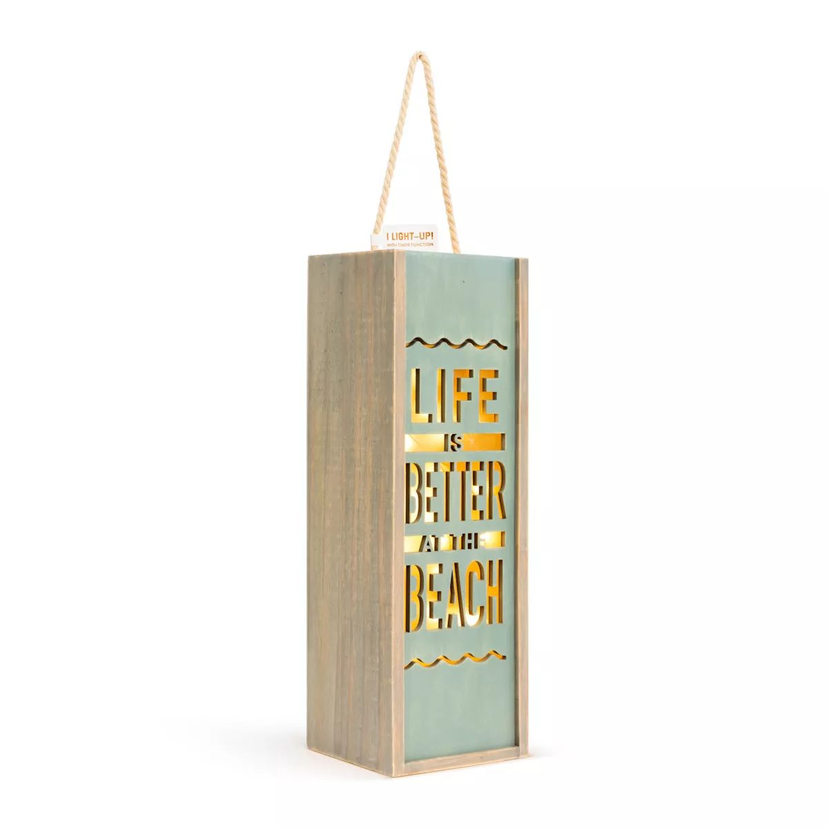 DEMDACO At the Beach Lantern Blue