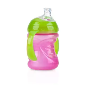 Nuby Bin Cup Super Spout Trainer- 8oz - Colors May Vary
