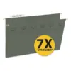 Smead Tuff Hanging Folder with Easy Slide Tab Legal Standard Green 20/Pack 64136