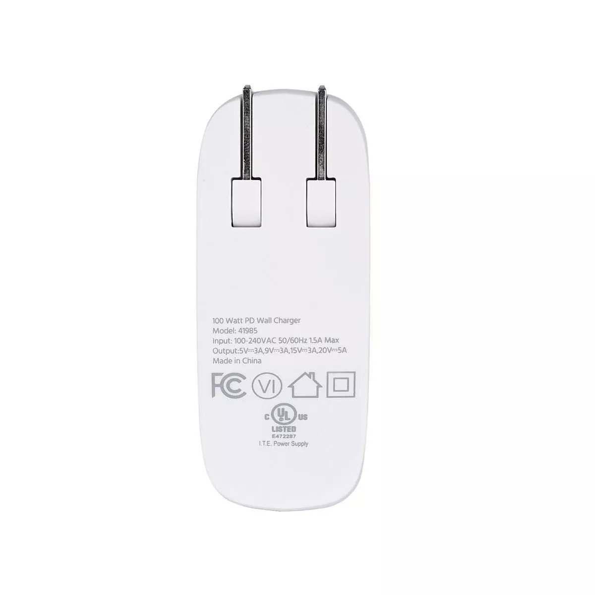 Monoprice USB-C Charger, 100W 1-Port PD GaN Technology Wall Charger for MacBook Pro/Air, iPad Pro, iPhone 12/11/Pro/Max/XR/XS/X, Pixel, Galaxy & More