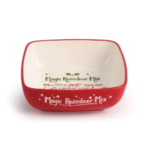 DEMDACO Magic Reindeer Mix Bowl Red