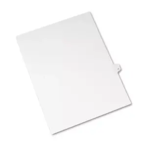 Avery-Style Legal Exhibit Side Tab Divider Title: 17 Letter White 25/Pack 01017