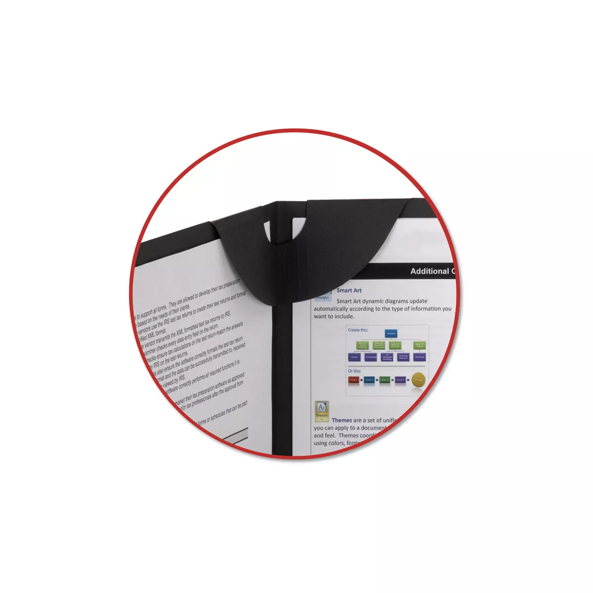 Smead Lockit Two-Pocket Folder Textured Paper 11 x 8 1/2 Black 25/Box 87981