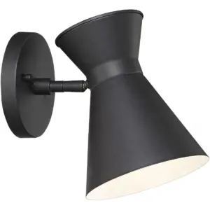 John Timberland Modern Outdoor Wall Light Fixture LED Black Steel 8