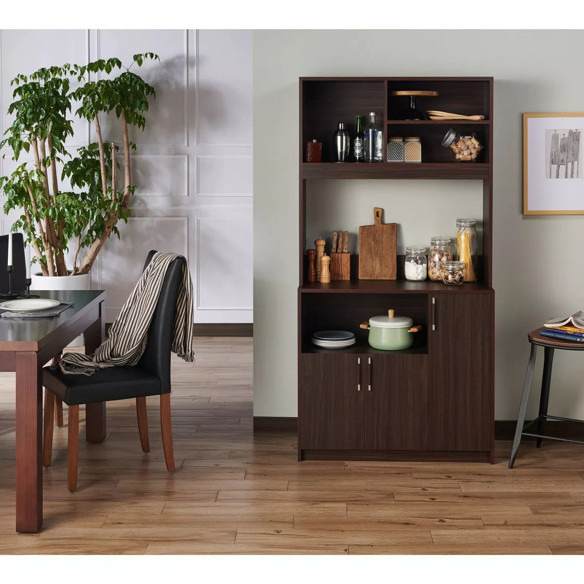 Esla Modern Baker's Rack Wenge - HOMES: Inside + Out
