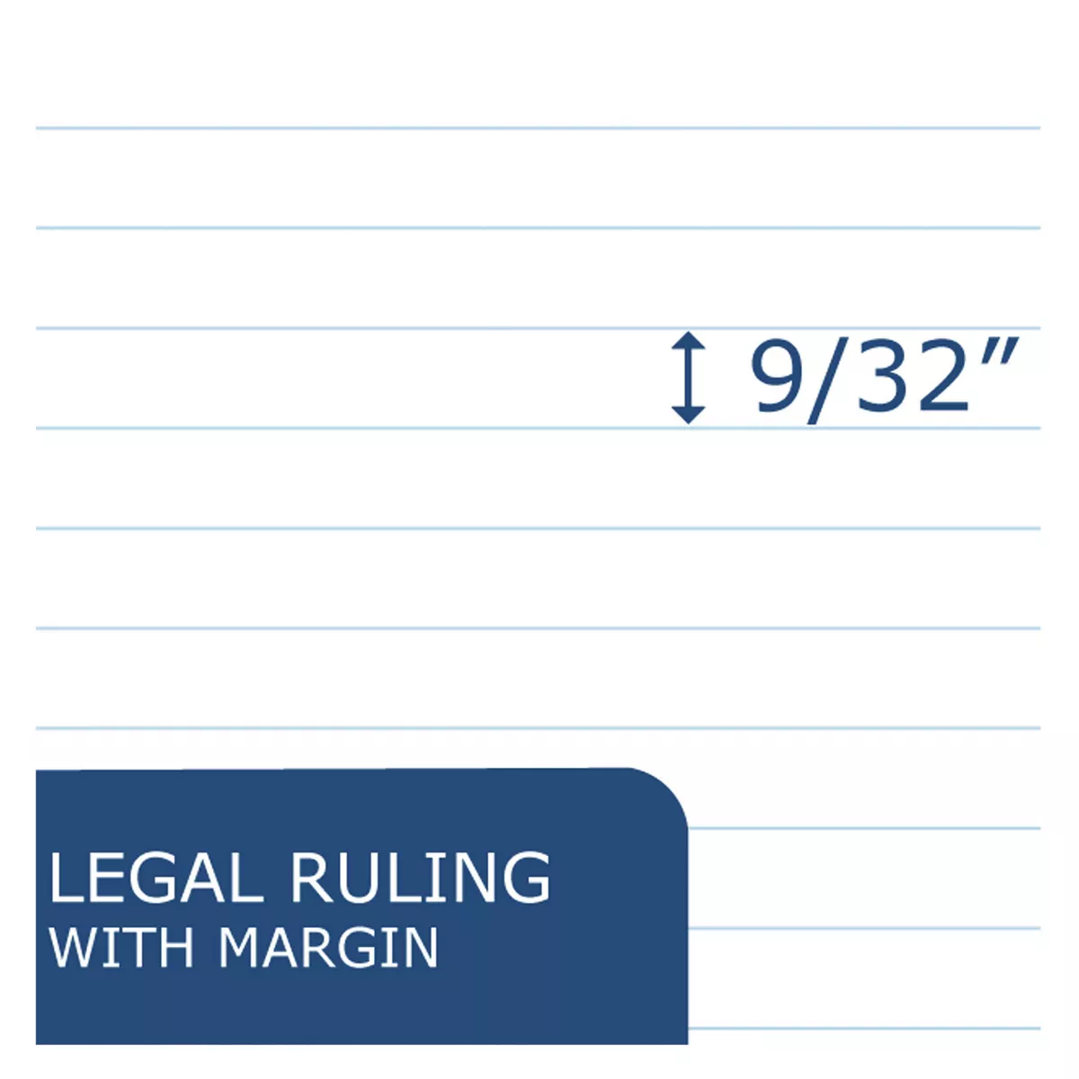 Roaring Spring USDA Certified Bio-Preferred Legal Pad Ruled 5 x 8 40 Sheets White 12/Pack 24316