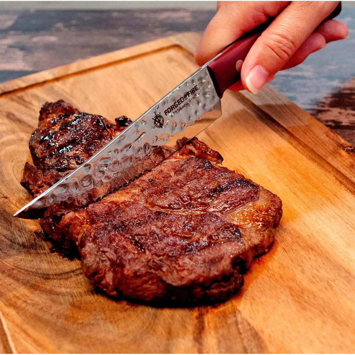 Forged in Fire 4pc Jumbo Steak Knife Set