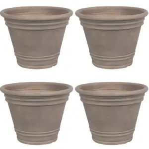 Sunnydaze Franklin Polyresin Outdoor/Indoor Unbreakable UV-Resistant Flower Pot Planter - 20