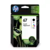 HP 67 Tri-color/Black Ink Combo Pack