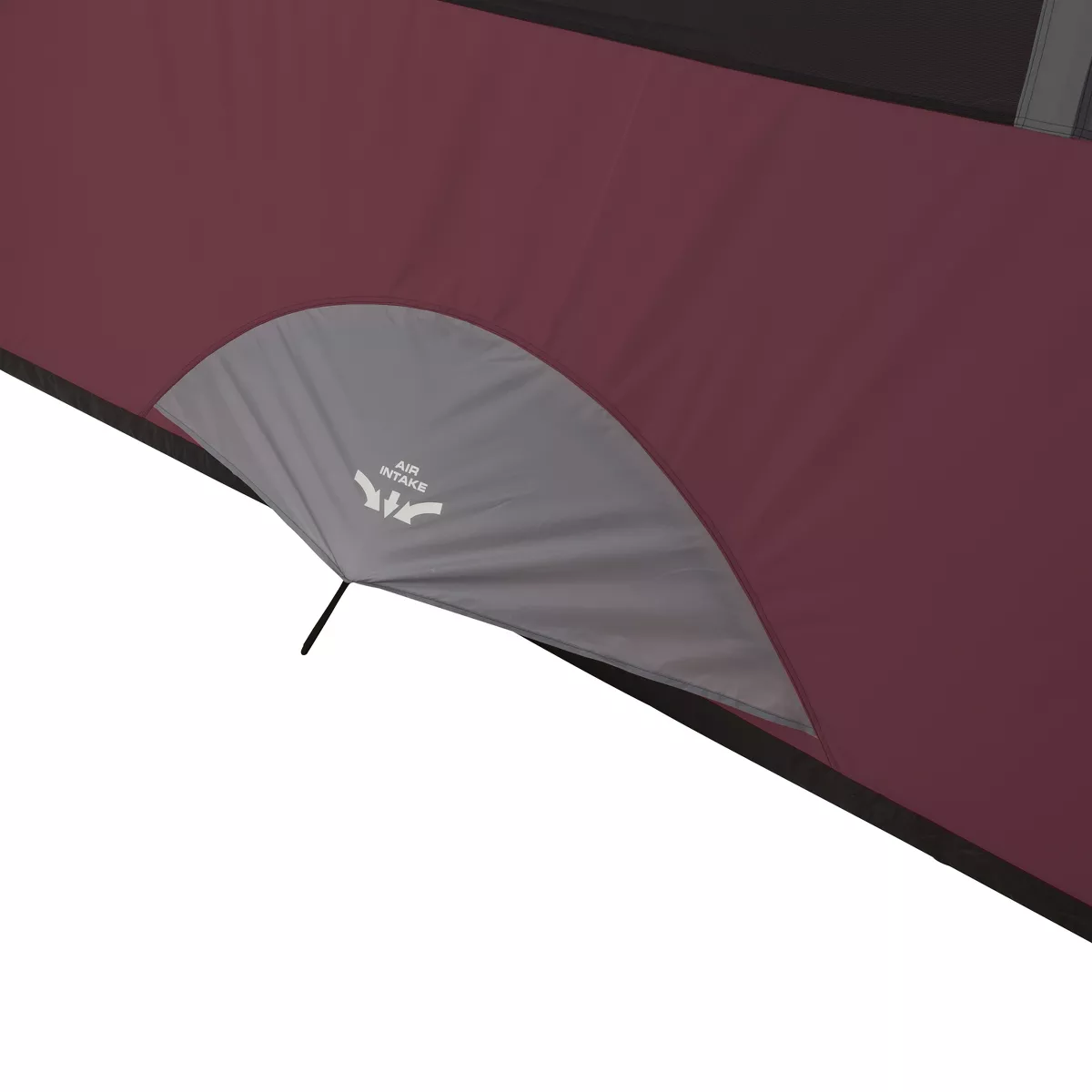 CORE Extended Dome Tent 16 x 9 Foot 9 Person Camping Tent with Air Vents, Red