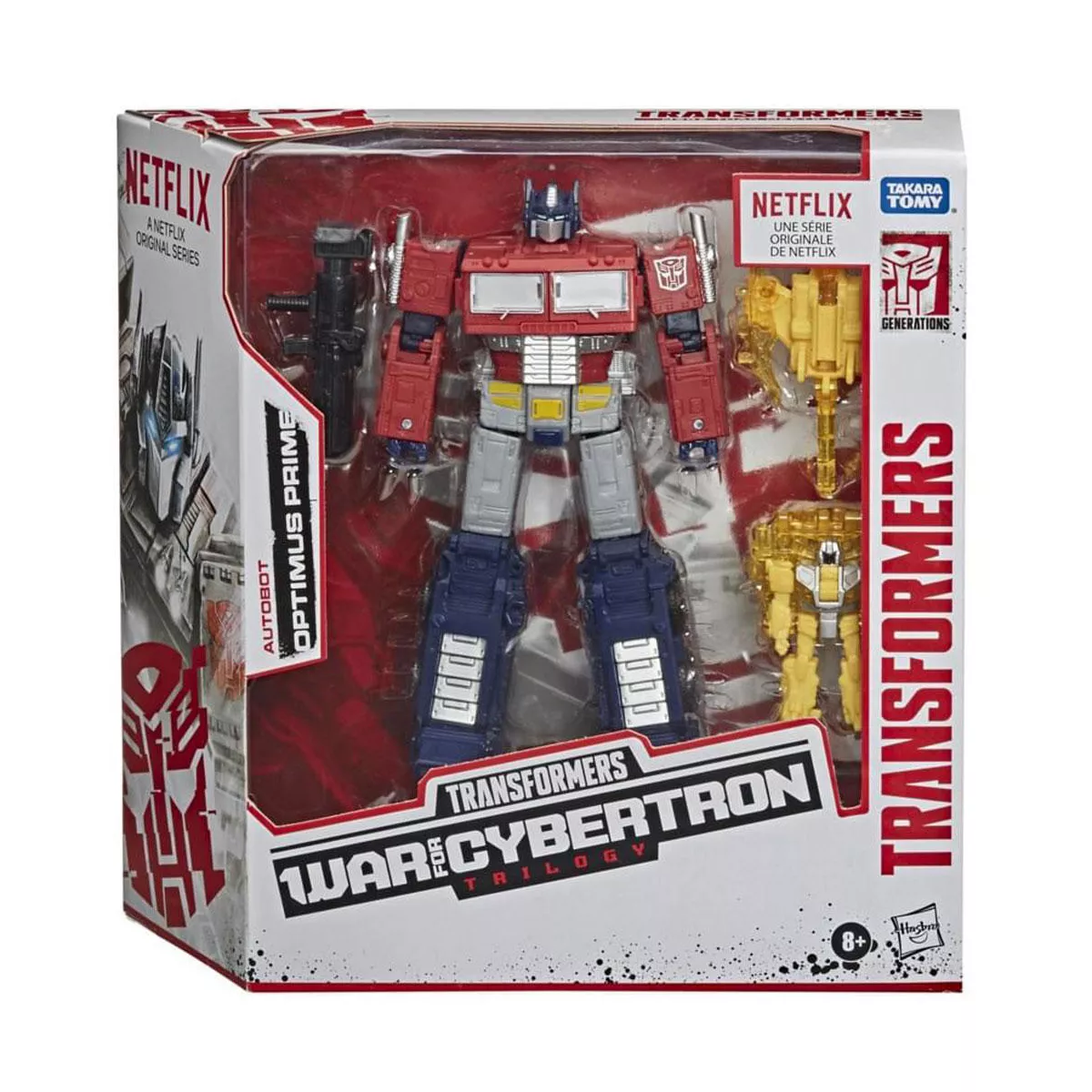 WFC-11 Autobot Optimus Prime Battle 3-Pack Netflix Edition | Transformers Generations War for Cybertron Trilogy Action figures