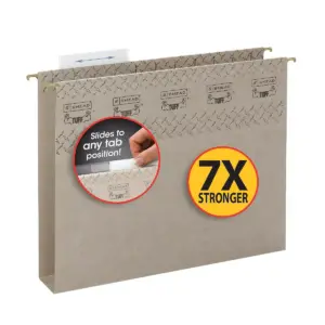 Smead Hanging File Folder w/ Slide Tab Letter 2
