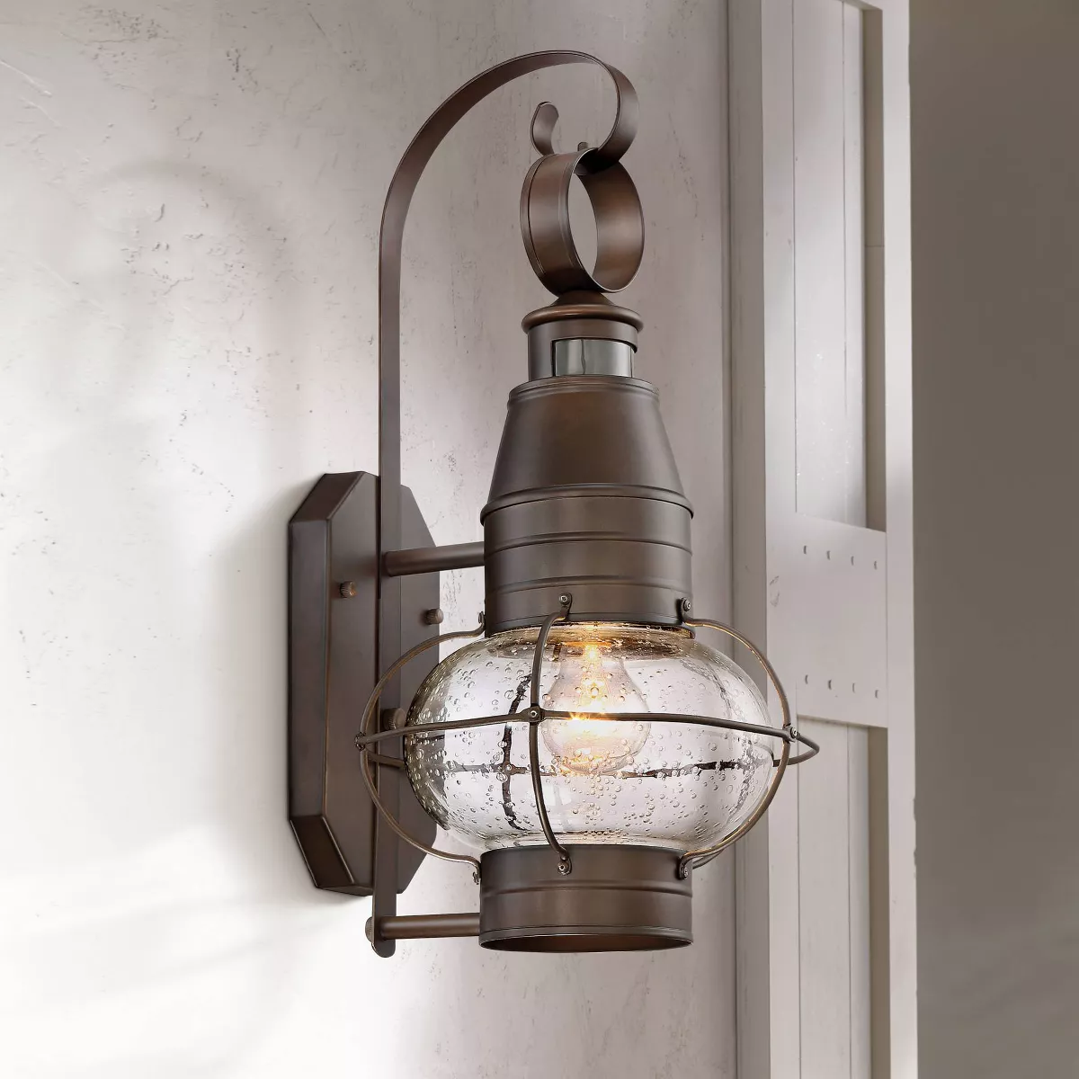 John Timberland Nautical Outdoor Light Fixture Oil Rubbed Bronze Lantern 19 3/4